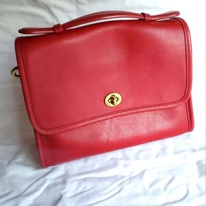 Coach Vintage Court Bag - Red